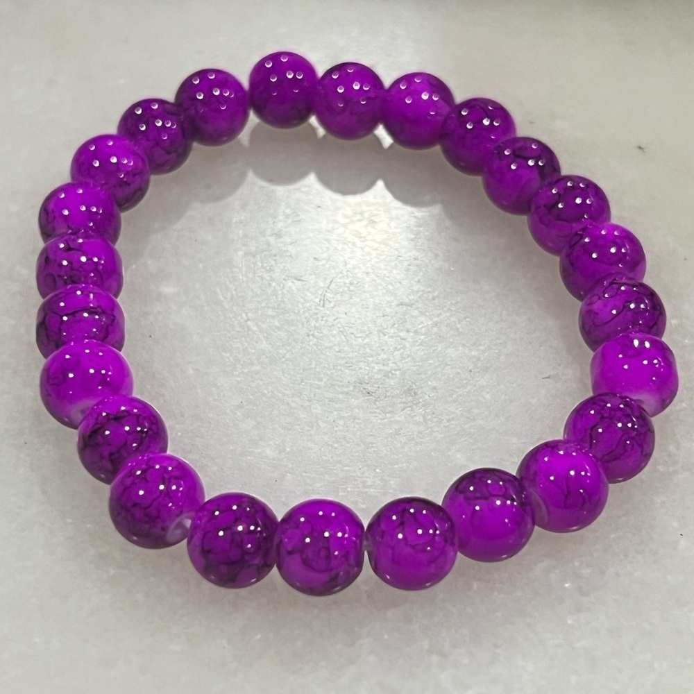 Purple Beaded Bracelet